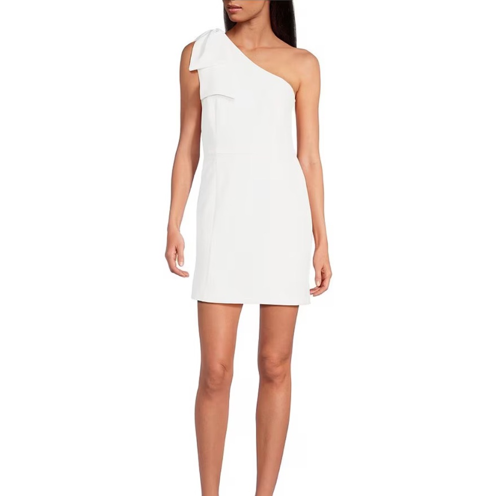 Gianni Bini White One-Shoulder Dress